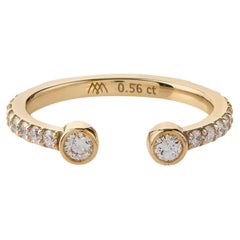 Open Diamond Ring 0.56cts,  in 18K Gold