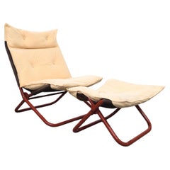"Open" folding lounge chair by Jan Dranger and Johan Huldt for Innovator, 1970s