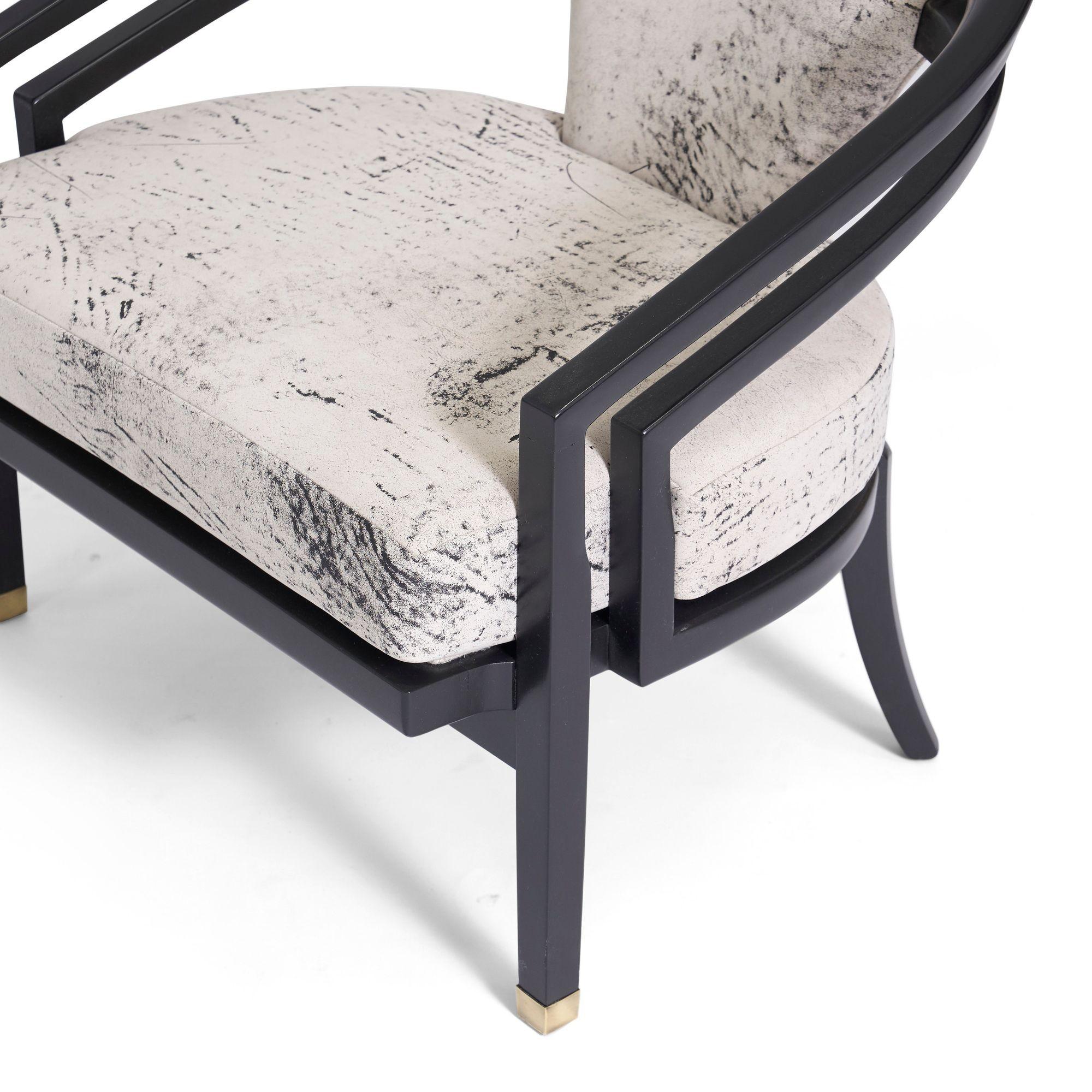 Open Frame Lounge Chairs, Attributed to Harvey Probber In Excellent Condition For Sale In Chicago, IL