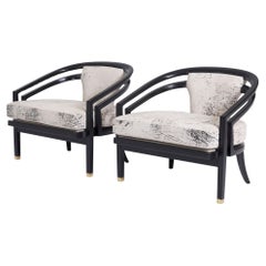 Open Frame Lounge Chairs, Attributed to Harvey Probber