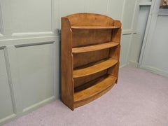 Open Front Golden Oak Bookcase