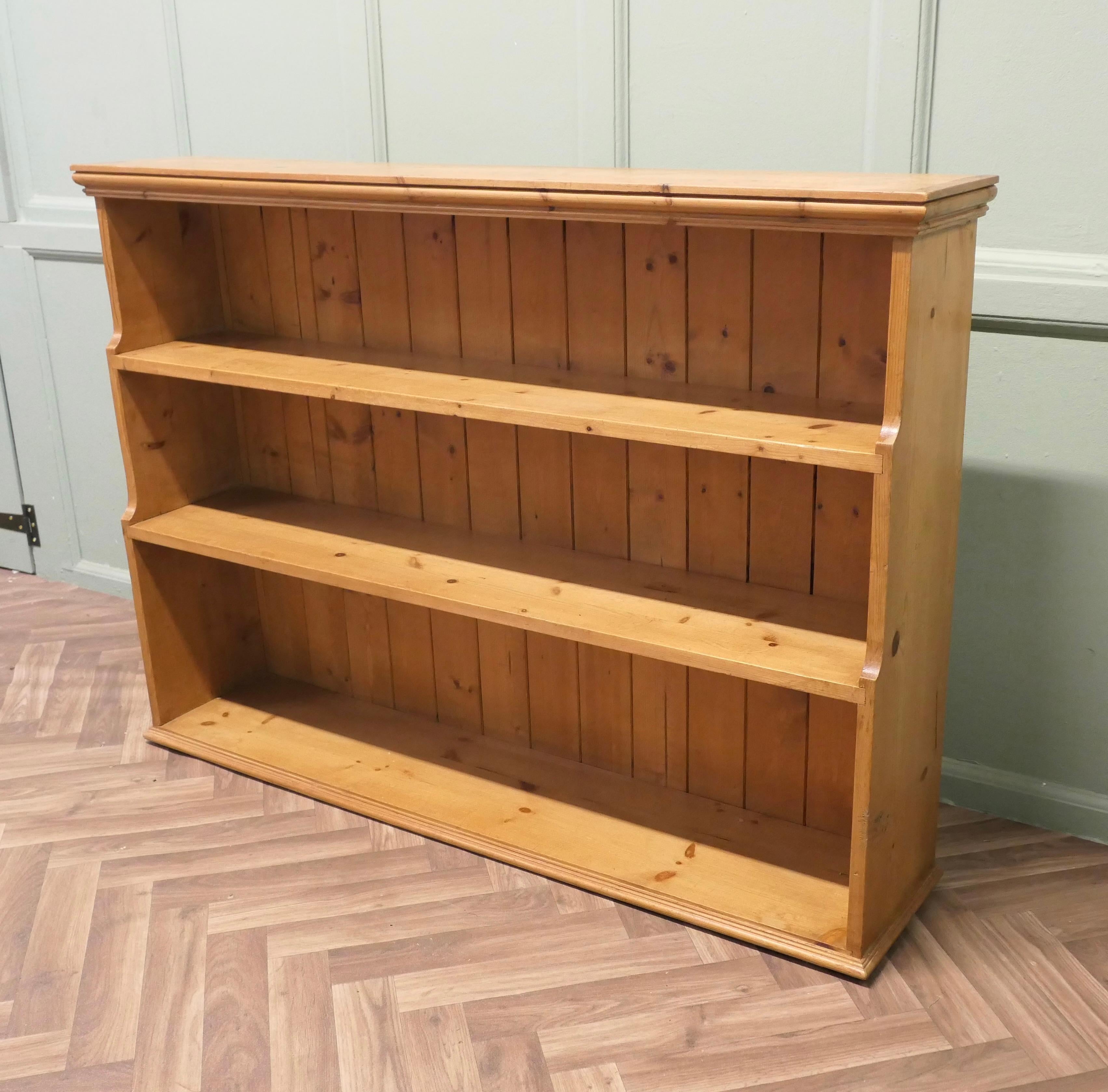 Open Front Pine Book Case, Shelves  This is an excellent quality piece For Sale 1