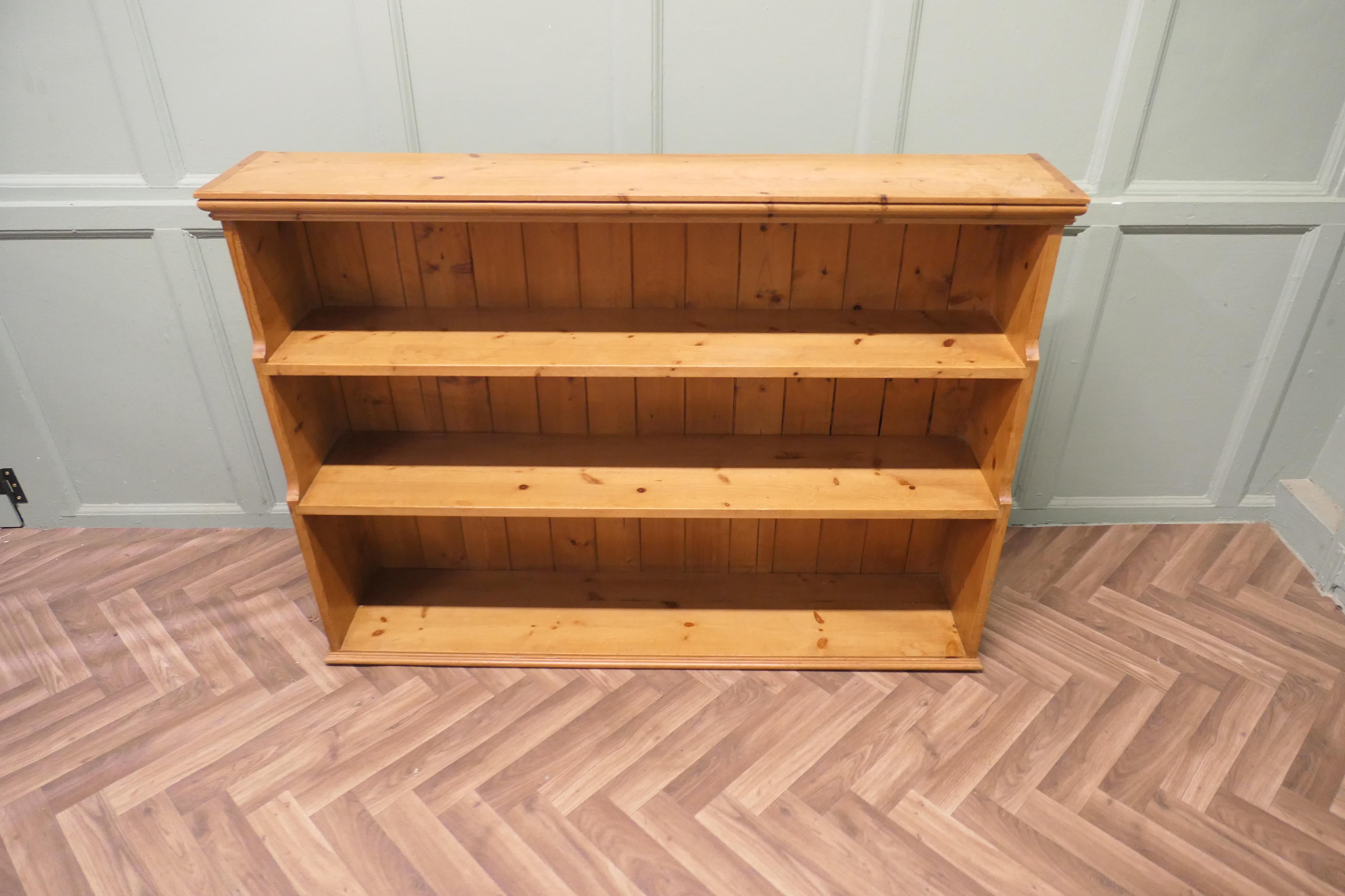 Open Front Pine Book Case, Shelves  This is an excellent quality piece For Sale 2
