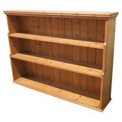 Open Front Pine Book Case, Shelves  This is an excellent quality piece