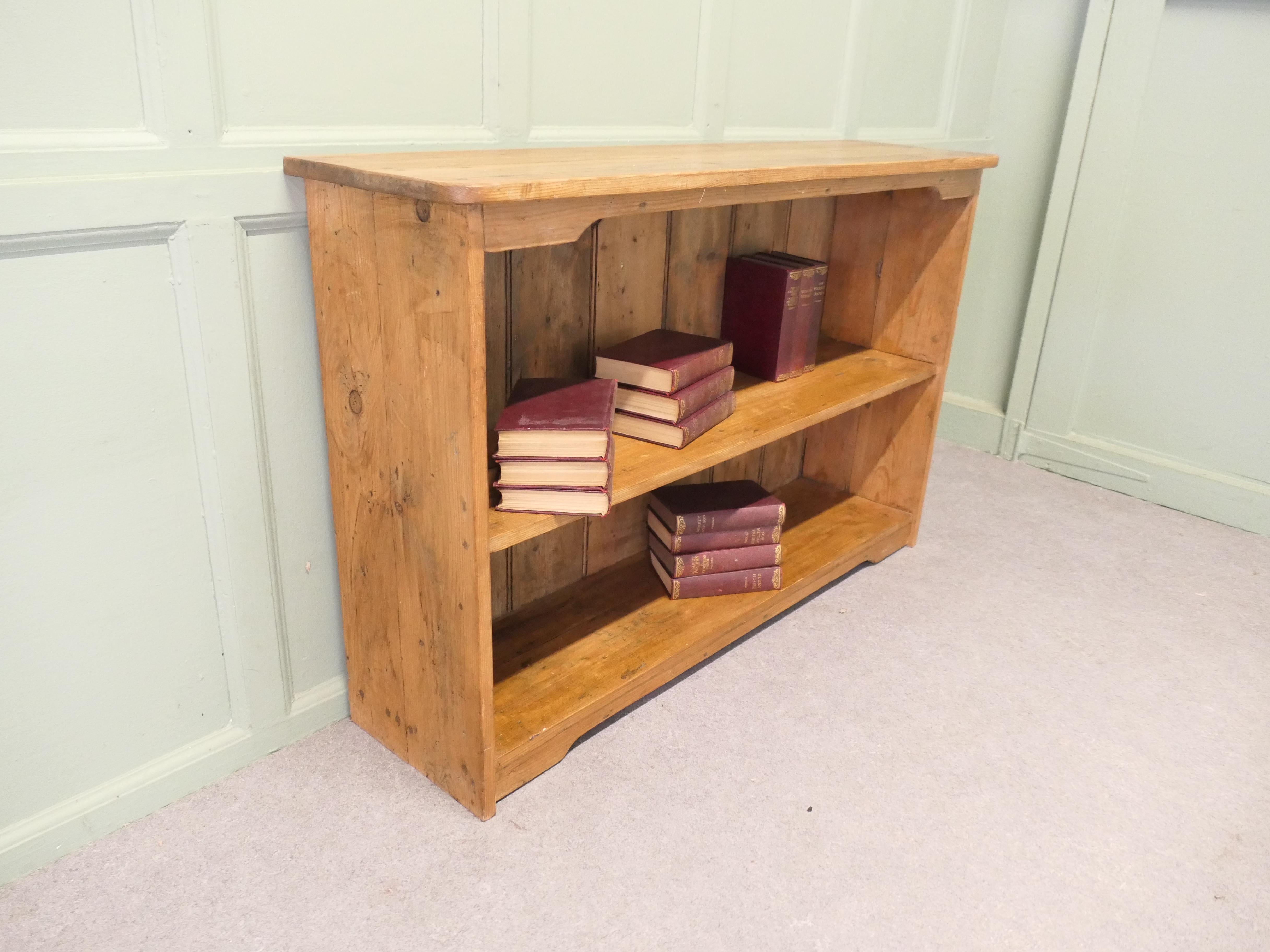 Open Front Pine Shelves, Pine Book Case For Sale 1