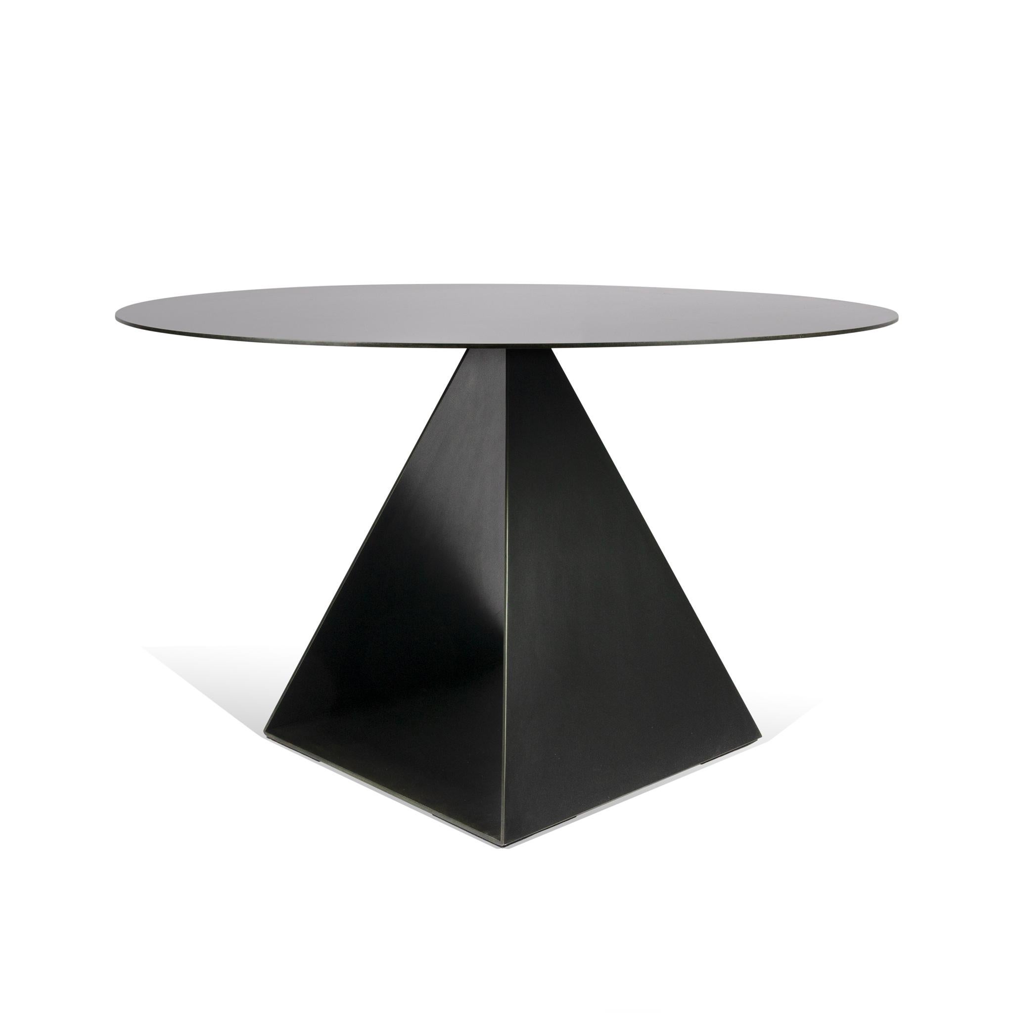 metal triangle table