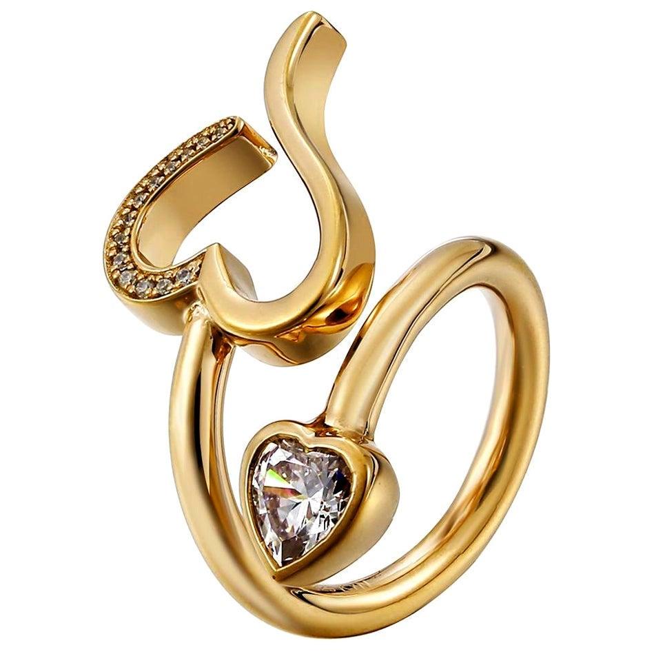 HeartShaped Diamond Bypass Ring by Cartier For Sale at 1stDibs