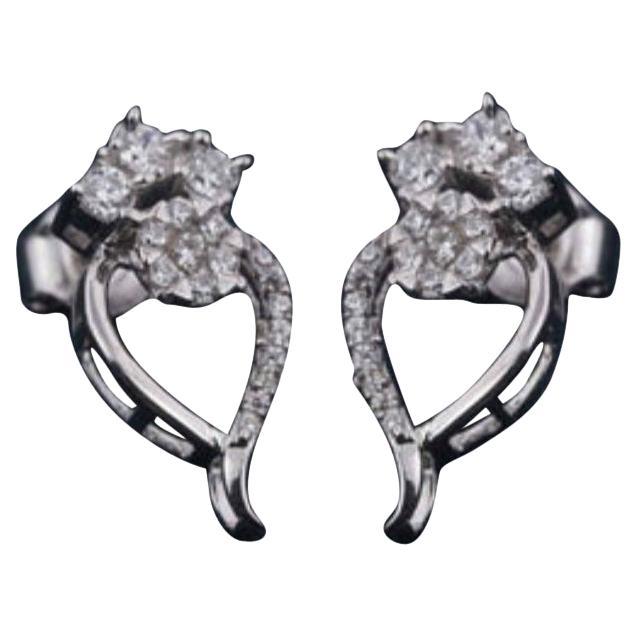 Open Heart Moissanite Ohrringe 925 Sterling Silber Schönes Geschenk für Frauen.