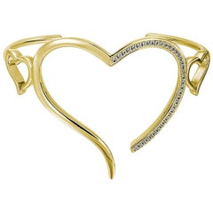 Open Heart Wire Cuff