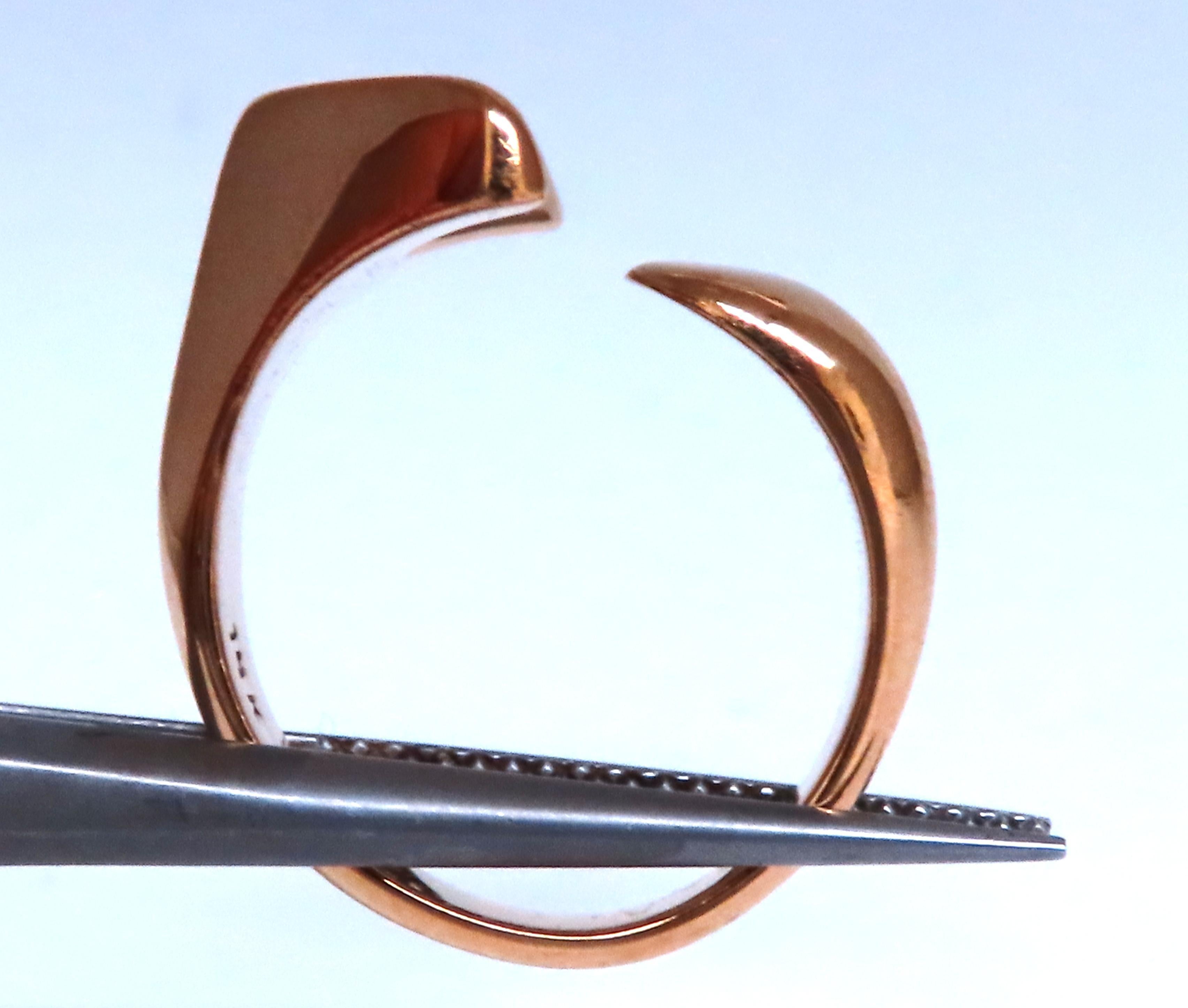 Women's Open Irregular Abstract Statement Ring 14kt Gold 44224 For Sale