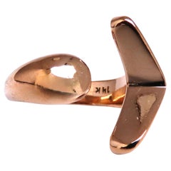 Open Irregular Abstract Statement Ring 14kt Gold 44224*