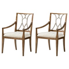 Open Lattice Dining Armchairs