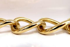 Open Link Wide Bracelet 18 Karat