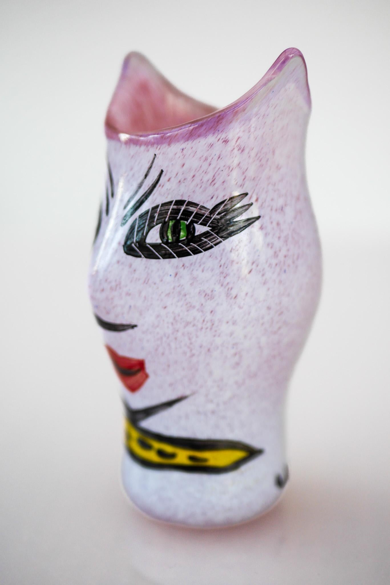 Mid-Century moderno Vaso in vetro in miniatura 