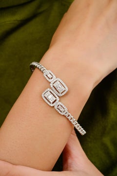 Open Oval Cuff Bangle Bracelet in 925 Sterling Silver Gift for Engagement