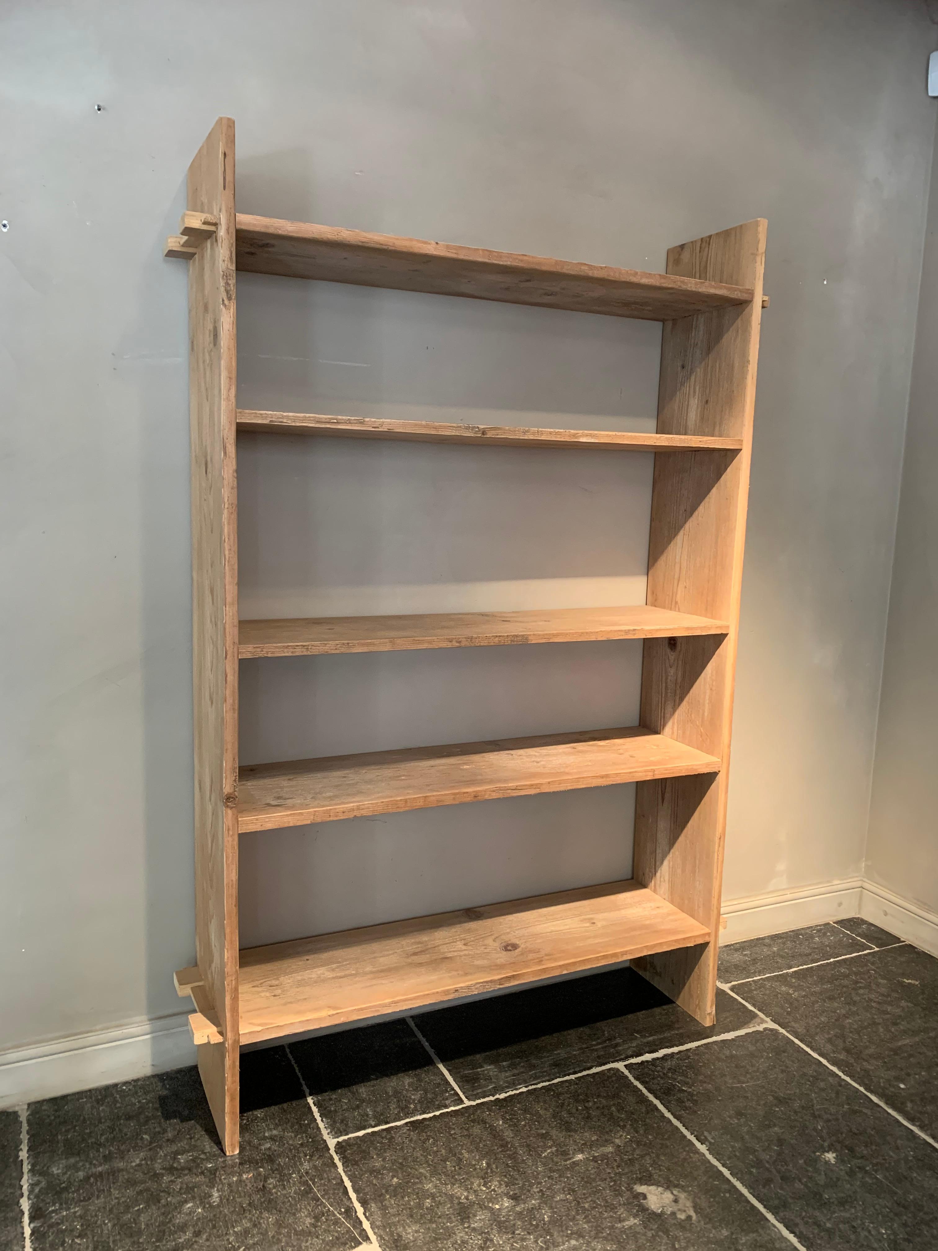 Open Rack Shelve Unit Reclaimed Wood 3