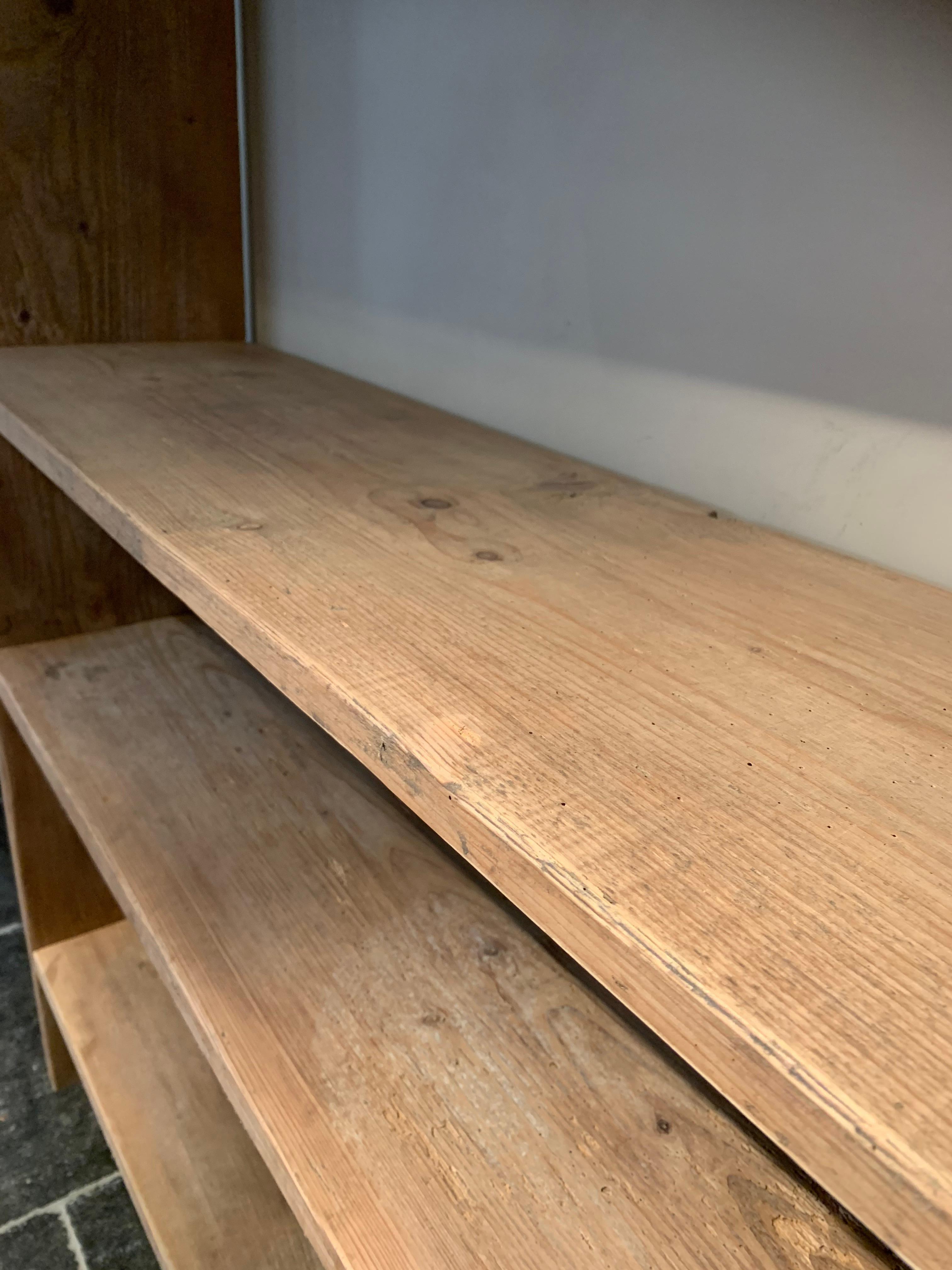Pine Open Rack Shelve Unit Reclaimed Wood
