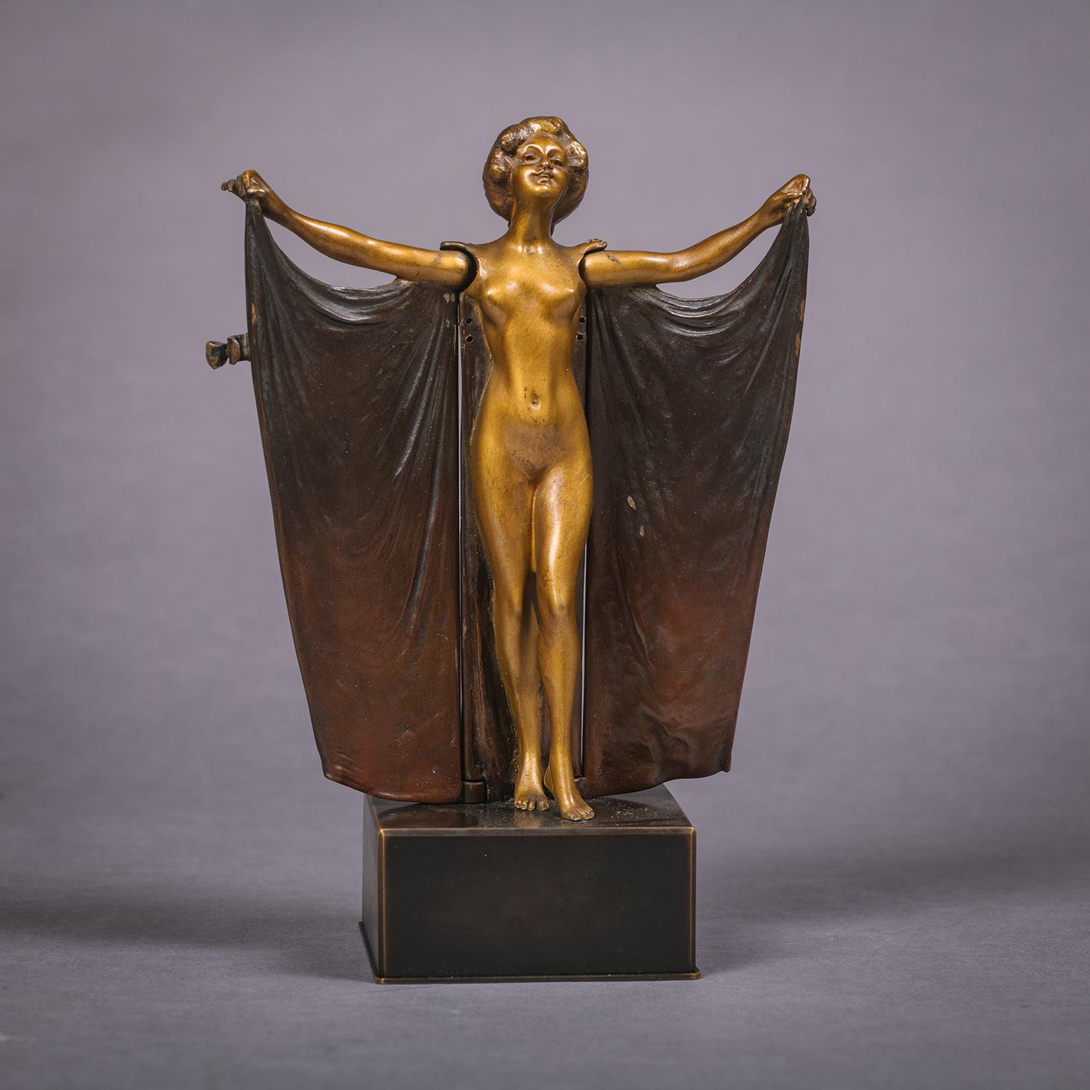 'Ábrete Sésamo' - Figura erótica oculta de bronce de Carl Kauba en venta 1
