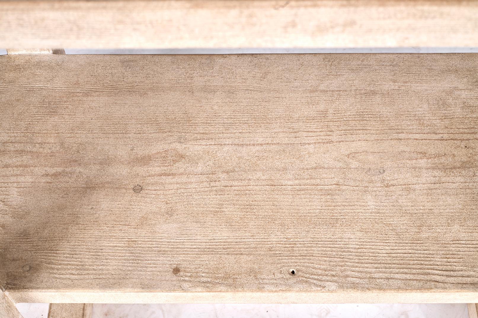 Open Shelf Etagere in Bleached Elm In Good Condition In Dallas, TX