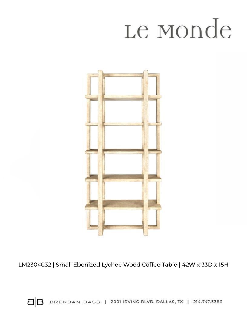 Open Shelf Etagere in Bleached Elm 2