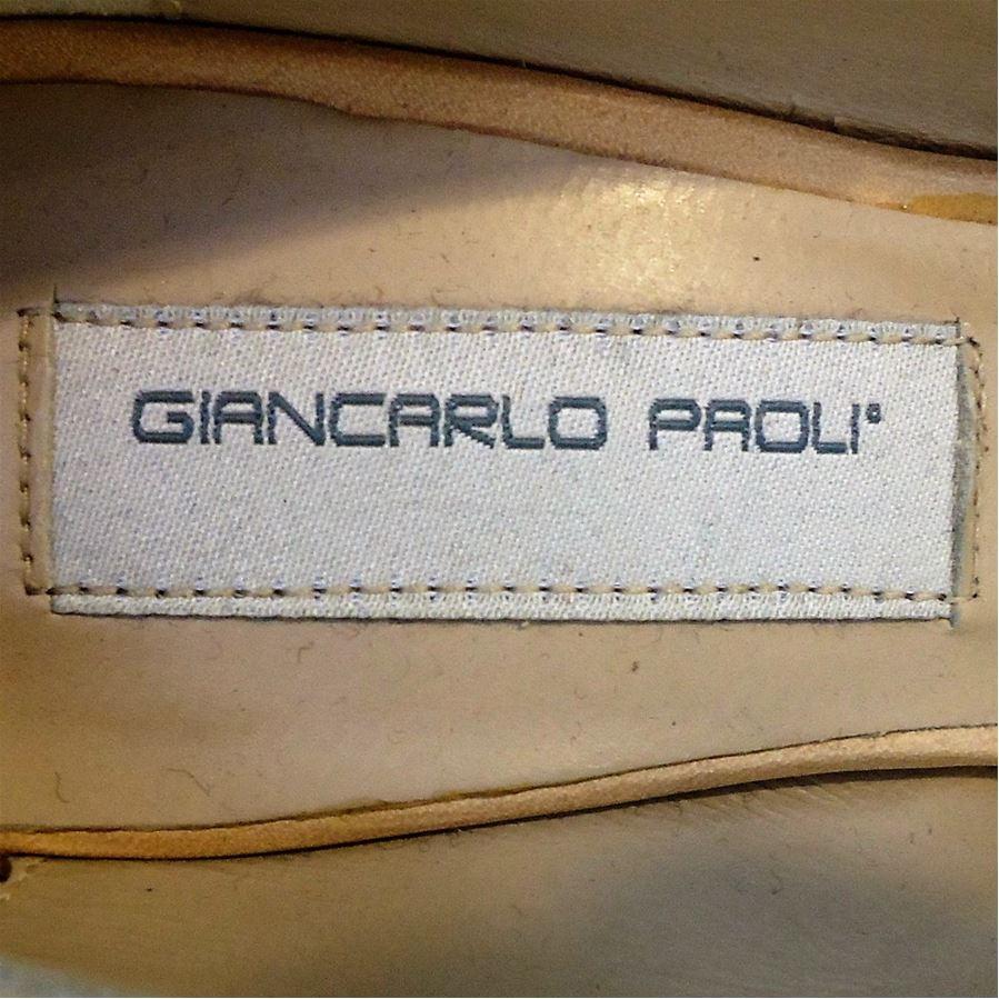 Giancarlo Paoli Décolleté open toe taglia 35 1/2 In condizioni ottime in vendita a Gazzaniga (BG), IT