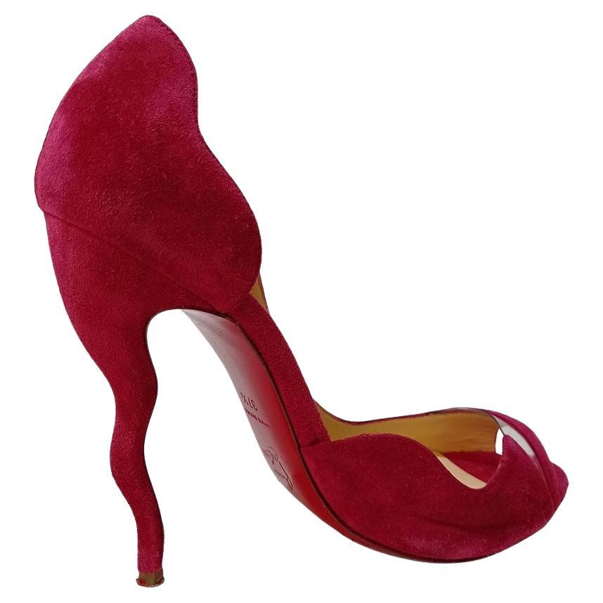 Suede Pink color Sculpted heel Heel height cm 12 (472 inches) With dustbag
