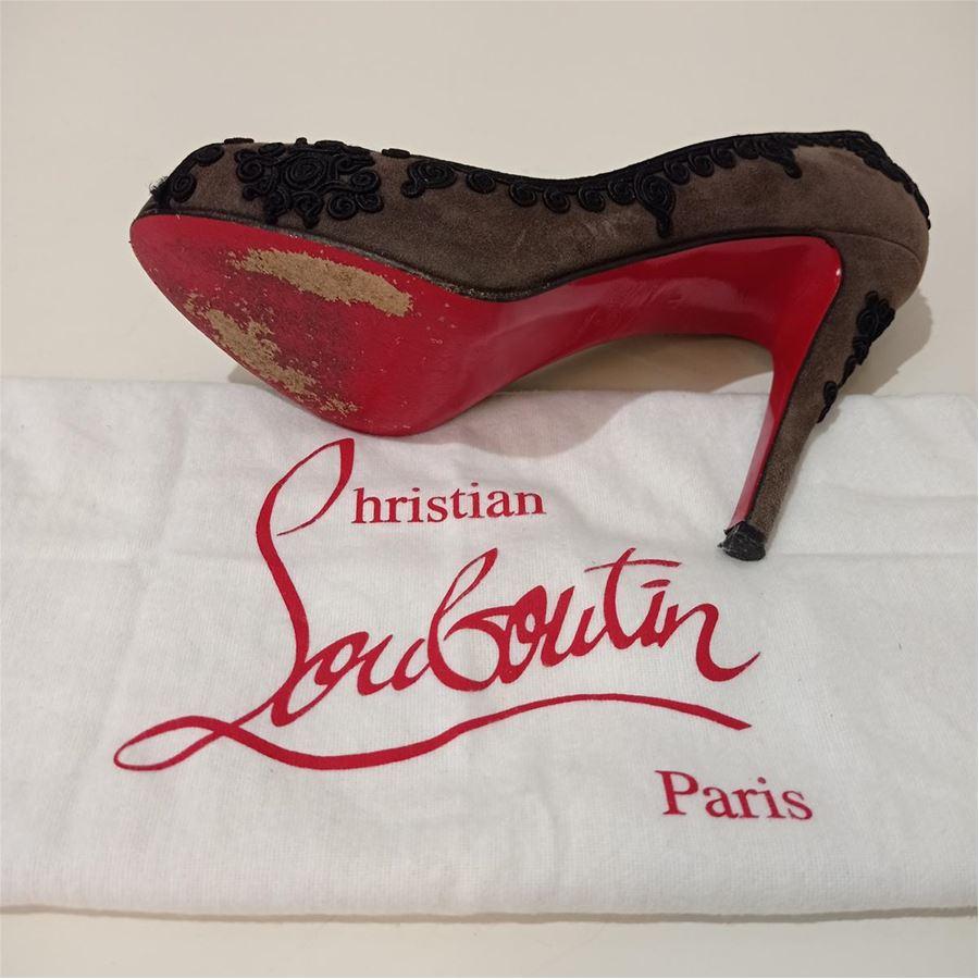 Black Christian Louboutin Open toe size 37 For Sale