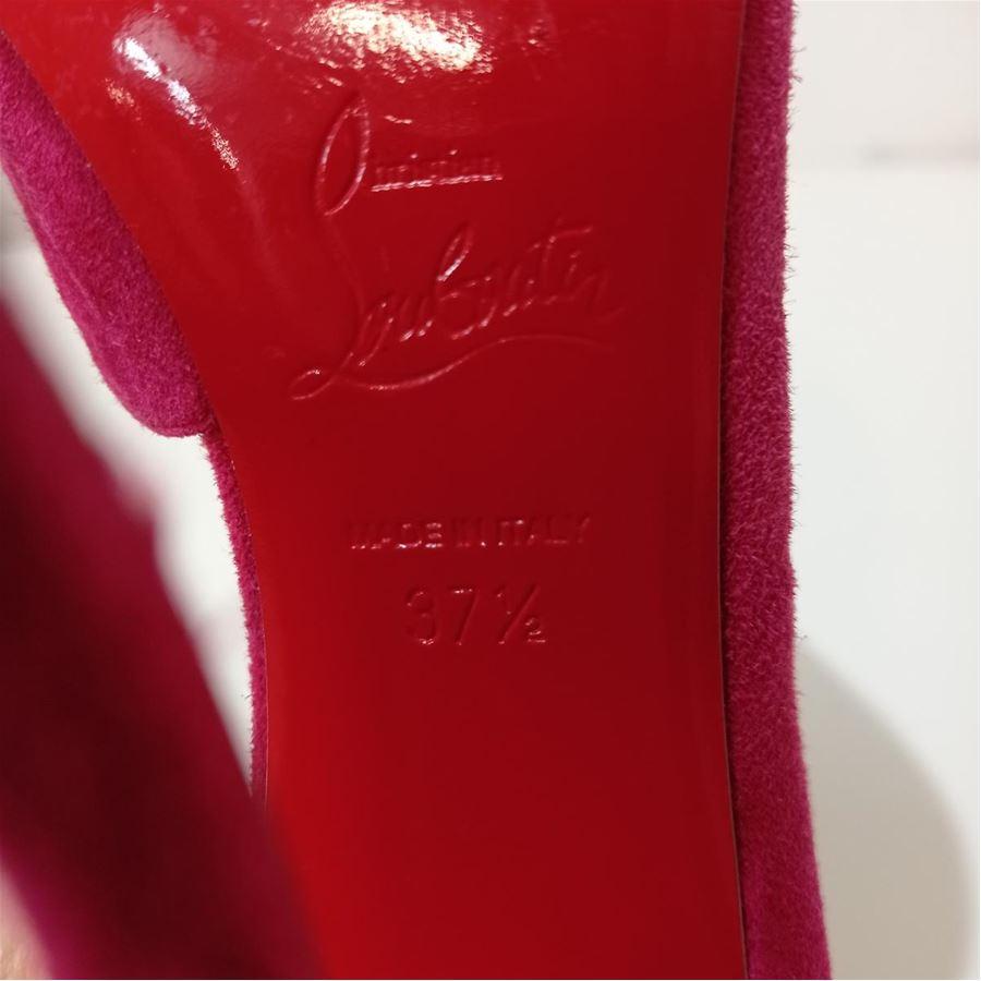 Red Christian Louboutin Open toe size 37 1/2