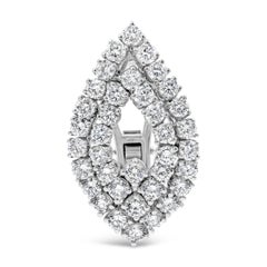 Roman Malakov Diamonds, orecchini di moda con diamanti rotondi a taglio brillante da 6,52 carati totali