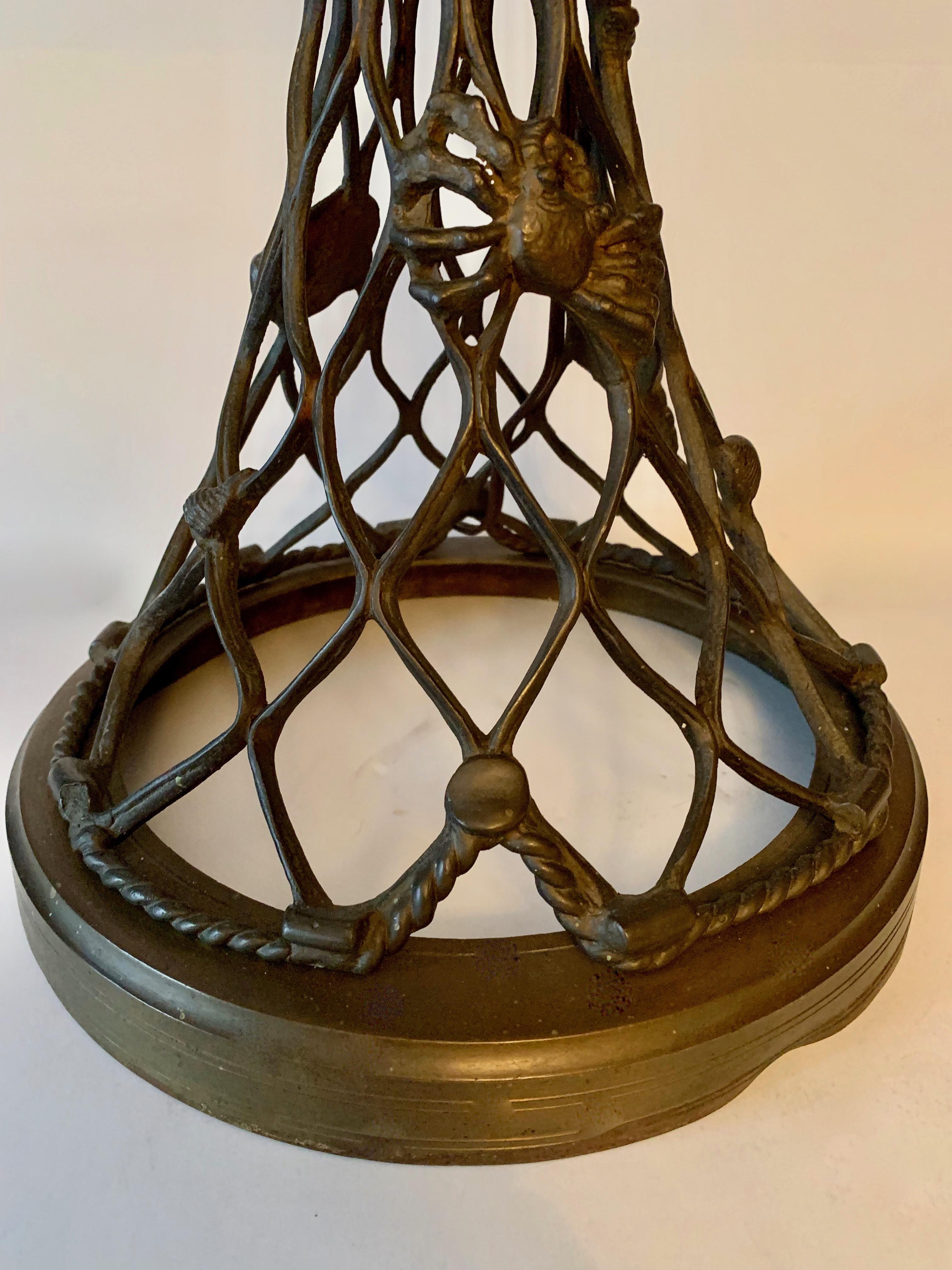 Open Work Lamp with Shell Motif For Sale 3