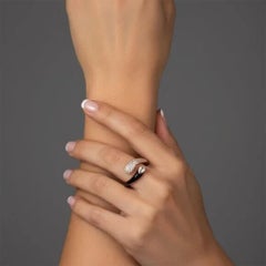 Open Wrap Ring 14K (or 18k upon request) Yellow Gold Pave Diamond Ring