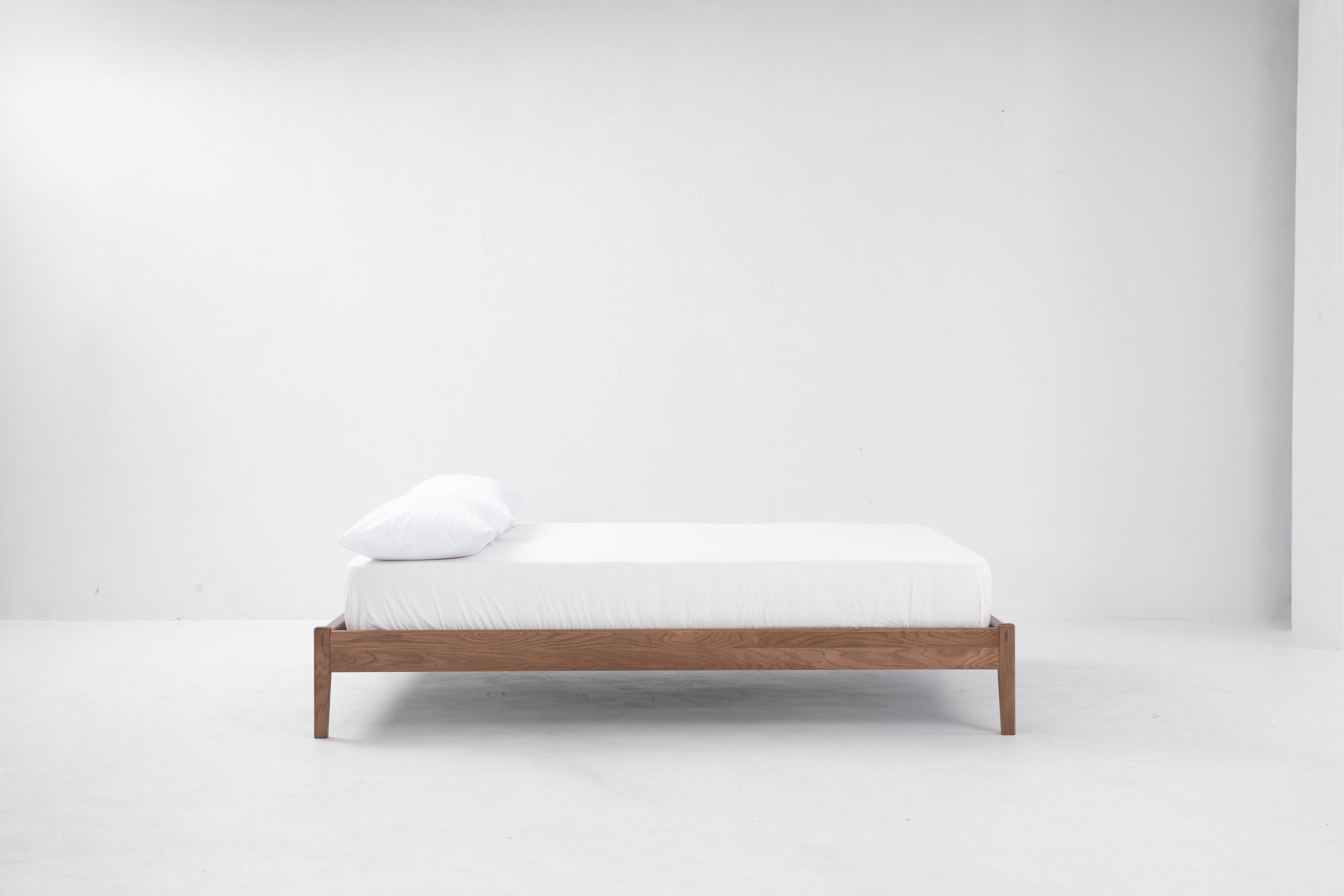 Joinery Opening Bed by Sun at Six, Minimalist Sienna King Bed in Wood For Sale