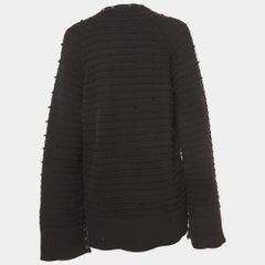 Opening Ceremony Schwarz Baumwolle Snap Tape Strickjacke S