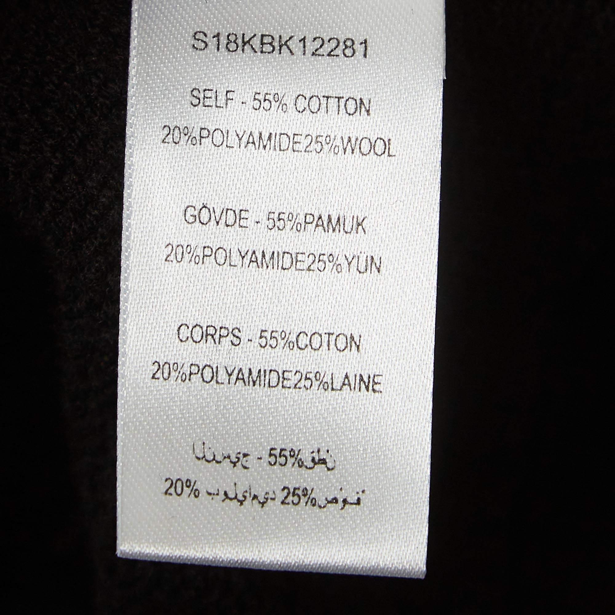 Opening Ceremony Black Cotton Snap Tape Cardigan S For Sale 1