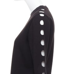 OPENING CEREMONY Cut-out black neoprene laser cut holes top pants set S