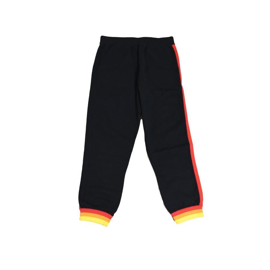 Opening Ceremony Orange Rot gestreifte Hose schwarz, Größe M (Schwarz) im Angebot