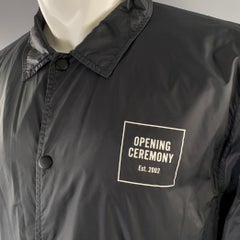 OPENING CEREMONY Size M Black Nylon Windbreaker Jacket