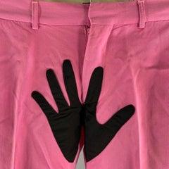 OPENING CEREMONY Size S Pink Black Twill Wool Casual Pants