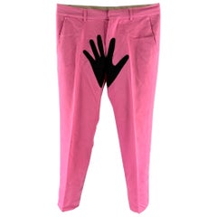 OPENING CEREMONY Size S Pink Black Twill Wool Casual Pants