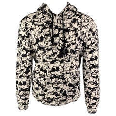 OPEN CEREMONY x DISNEY Taille M Sweat à capuche en coton imprimé noir et blanc