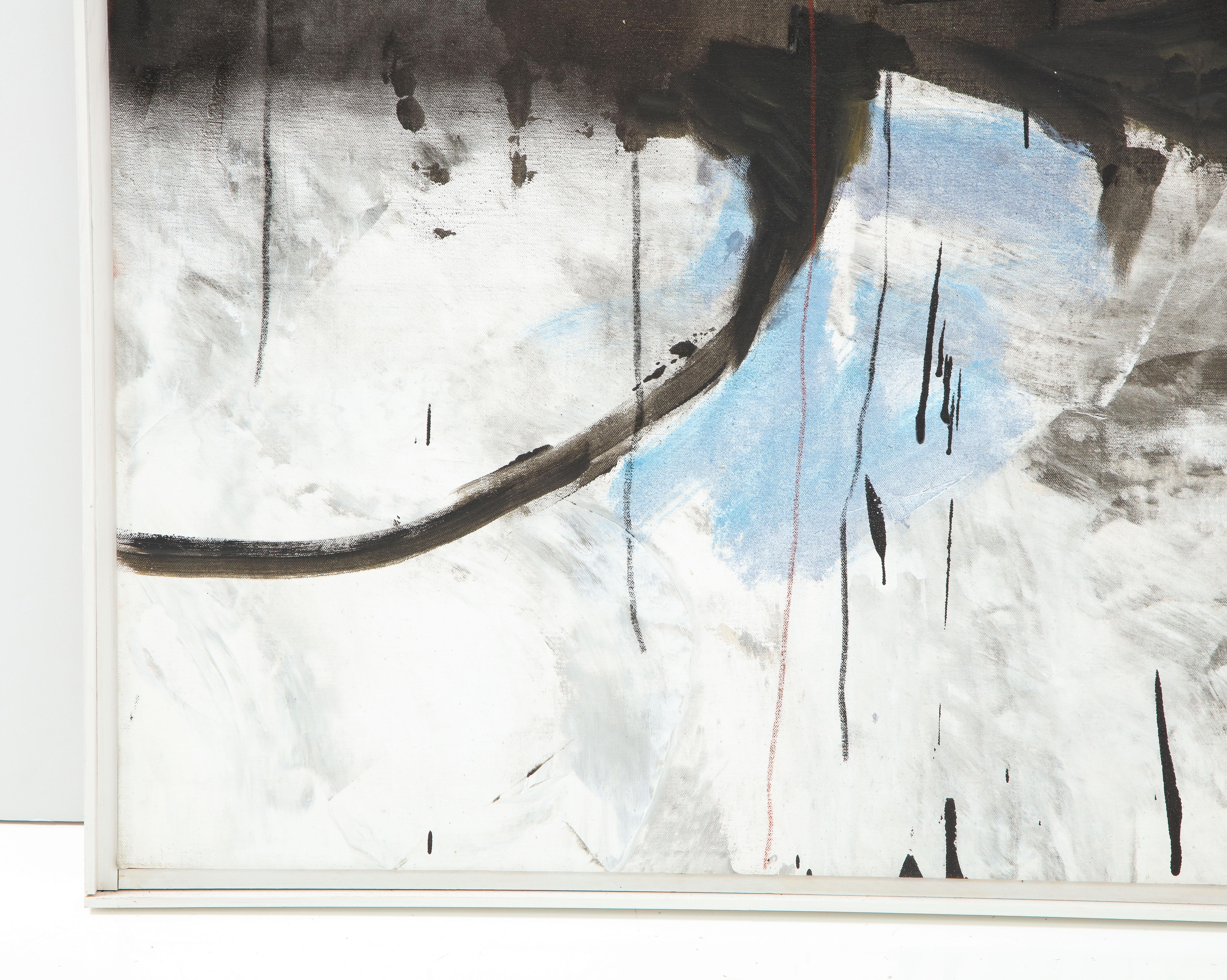 „Öffnung“, großes abstraktes Gemälde in Mischtechnik auf Leinwand von Kathi Robinson Frank (Acryl) im Angebot