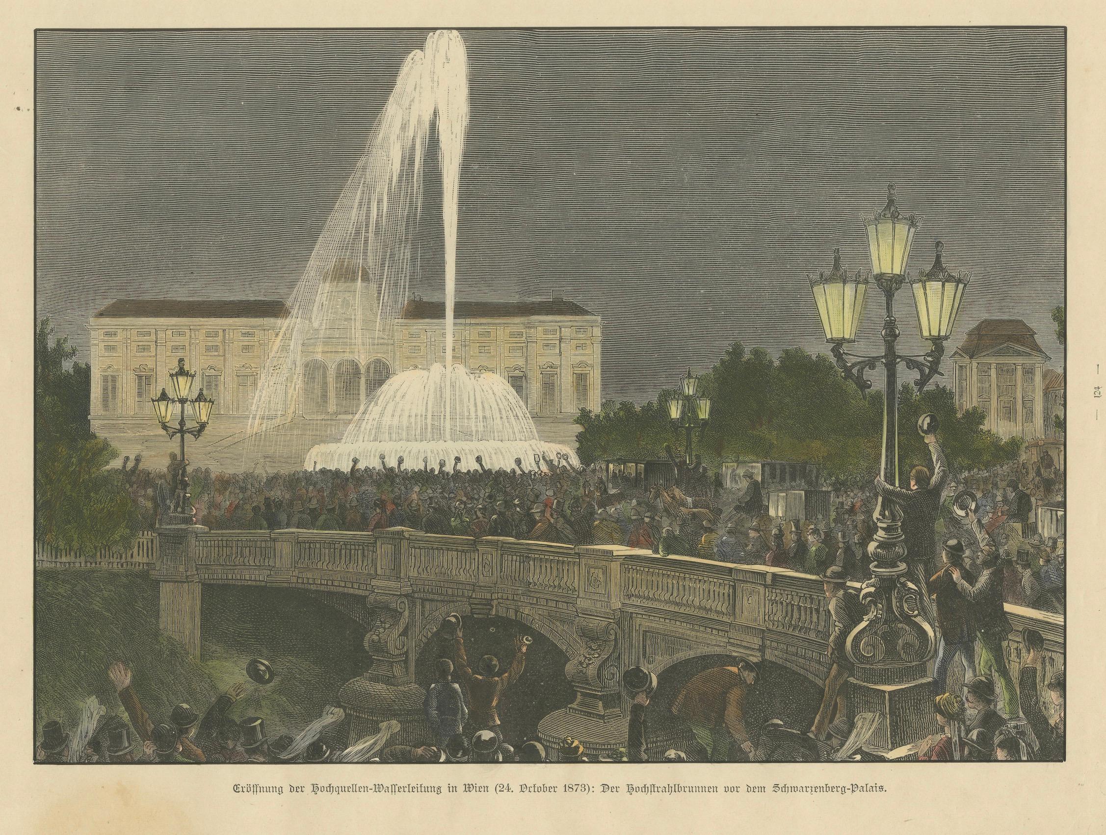Opening of Vienna Water Supply – Schwarzenbergplatz Fountain Celebration, 1873
