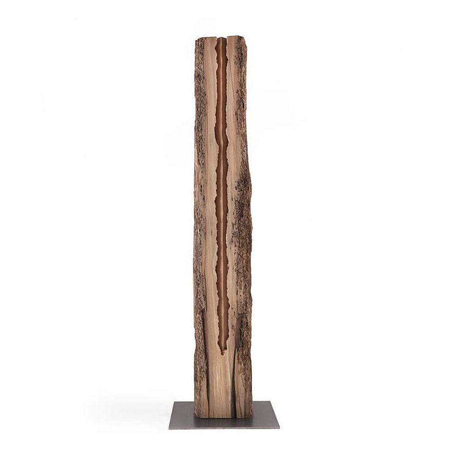 Opening Raw Oak Sculpture In New Condition For Sale In Paris, FR
