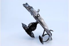 Paleta de plata calada y recortada