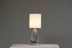 Lámpara de cerámica calada firmada Jean Austruy, Francia ca. 1960