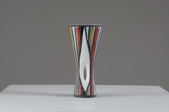 Vase diabolo ajouré de Roger Capron, France ca. 1960