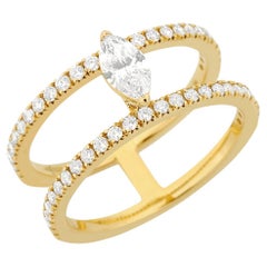 Openwork Diamond Ring 0.75 cts