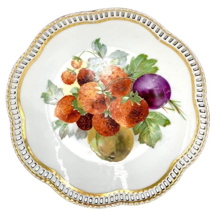 Openwork Plate, Bavaria Schumann, Germany, 1960s For Sale