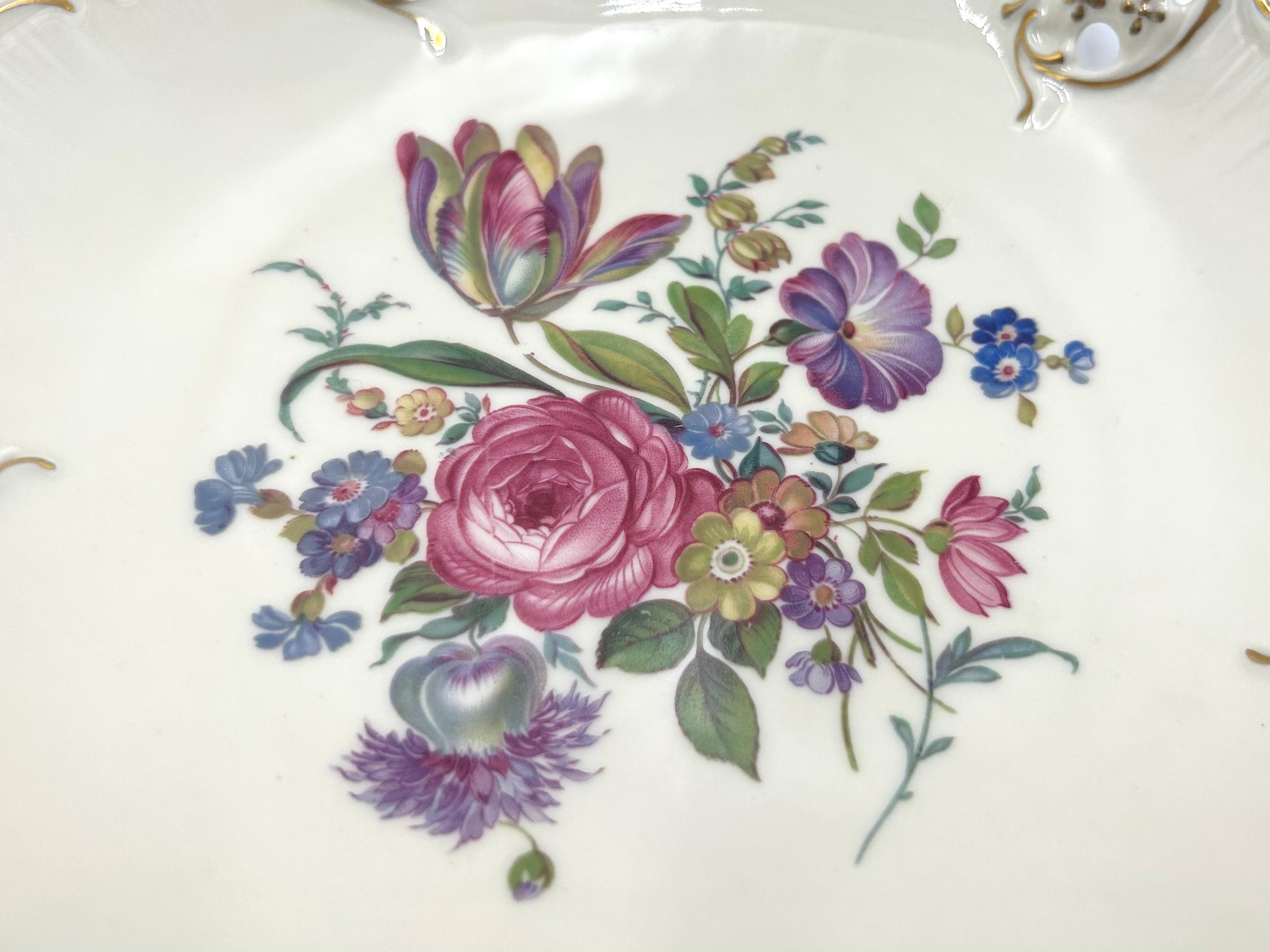 20th Century Openwork Plate, Rosenthal Moliere, Germany, 1938-1952 For Sale