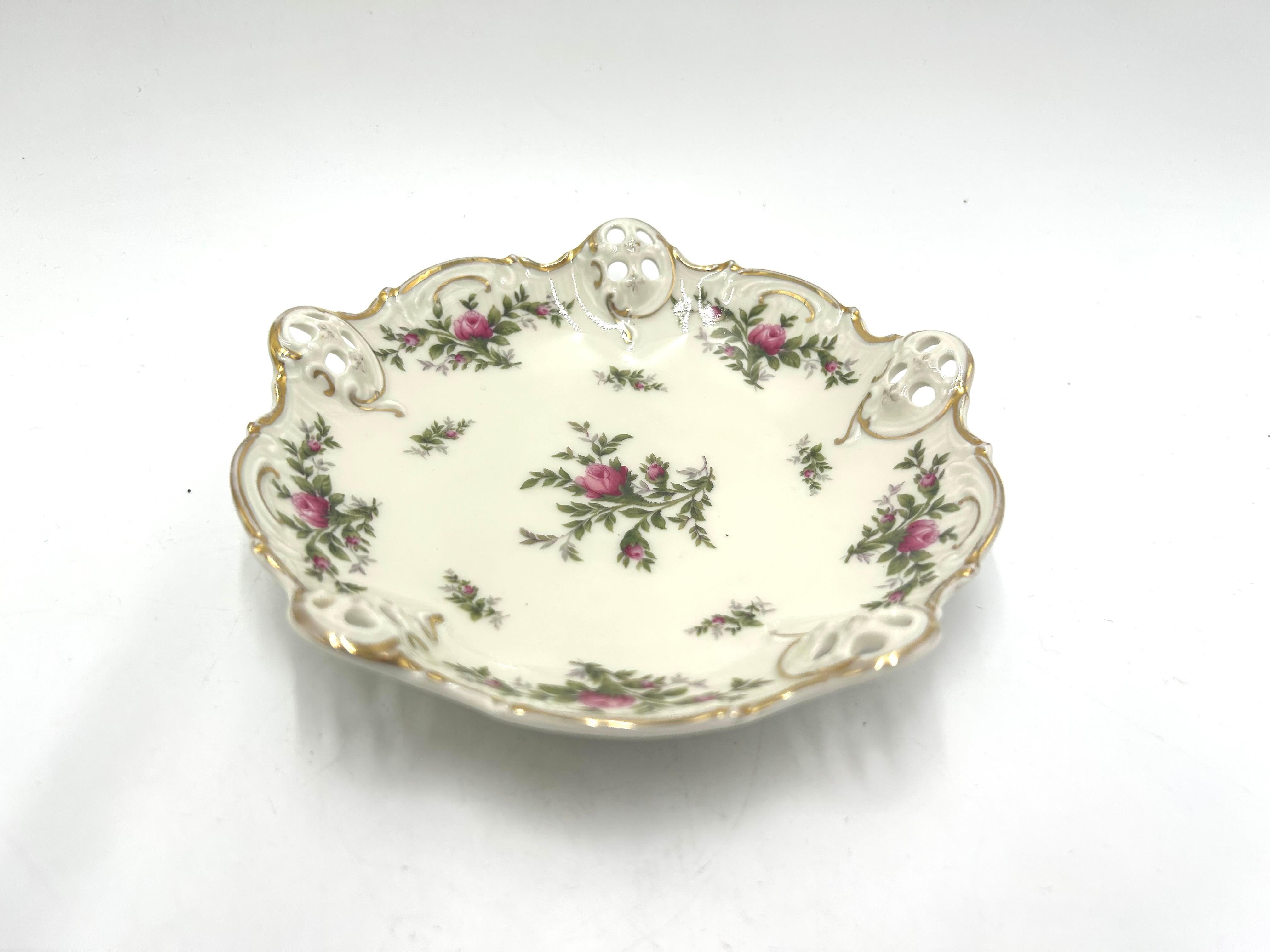 Mid-20th Century Openwork Plate, Rosenthal Moliere, Germany, 1945-1946 For Sale